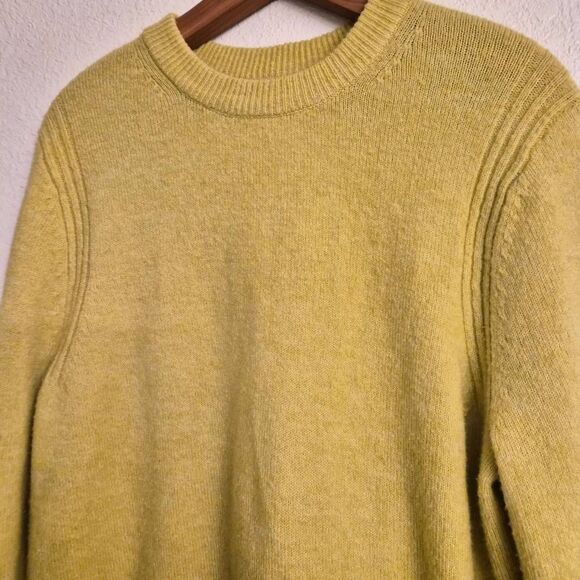 A New Day Chartreuse Sweater w/ detailing: Fun Bright Happy Statement Piece - Picture 3 of 7